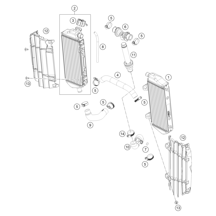 RADIATEURS HUSQVARNA 150 TE 2026